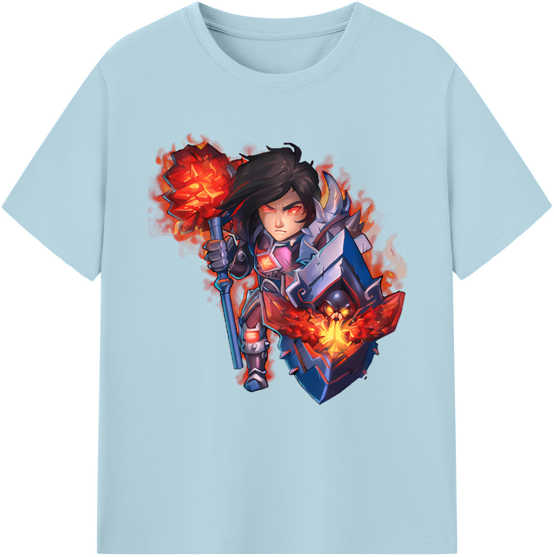 リーグ・オブ・レジェンド League of Legends LOL 綿100％半袖Tシャツ（フロントプリント）